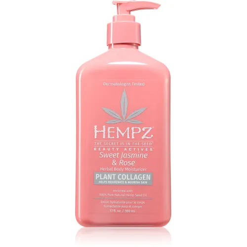 Hempz Sweet Jasmine and Rose Herbal Body Зволожуюче молочко для тіла "Солодкий жасмін-троянда" з колагеном 500мл
